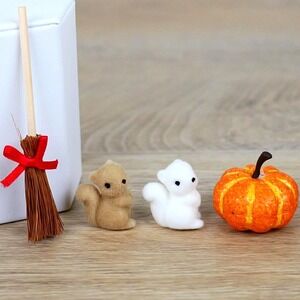 Autumn Miniatures - Set of 4 - Fall & Halloween Crafts, Party‎ Favors, & More